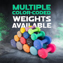 Yes4All Neoprene Dumbbells Set of 1-Pair: 5 lbs (10 lbs Total) - ²DXD3Z, B1-Dark Green-5 lbs (Pair)