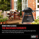 Weber Family Q Premium BBQ Black (Q3200 - Classic 2nd Generation) - Connection to Natural Gas Required