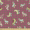 Ambesonne Hobby Fabric by The Yard, Retro Style Roller Skates Old Time Outdoor Classics Fun Activities, Decorative Fabric for Upholstery and Home Accents, 1 Yard, Rose Pink