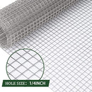 Hardware Cloth Wire Fence Roll, 30CM X 6M Galvanized Garden Fence Chicken Wire Mesh Roll Welded Mesh for Poultry Netting Cage Garden Protection Plants Supports