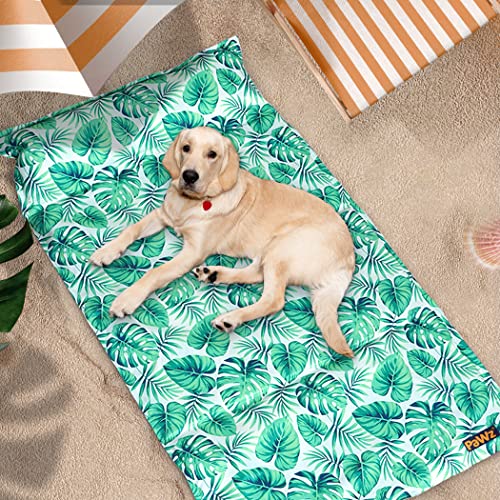 PaWz Pet Cooling Mat Cat Dog Gel Non-Toxic Bed Pillow Sofa Self-Cool Summer Green XL