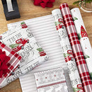 Hallmark 5JXW1034 Reversible Holiday Wrapping Paper Bundle, Winter Scene (Pack of 3, 120 sq. ft. TTL.)