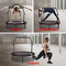NAYUKII Mini Trampoline Fitness Rebounder for Adults and Kids Indoor&Outdoor Max Load 200kg Trampoline for Workout Fitness for Quiet and Safely Cushioned Bounce (Trampoline-Red(02)-armrest-48'')