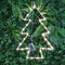 SHATCHI Christmas Tree Silhouette LED Hemp Rope Lights Xmas Decoration Battery Operated Holiday Garden Home Wall Room Hanging Décor