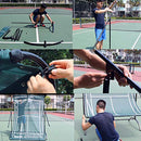 SIBOASI 6x5 ft Professional Tennis Rebounder Adjustable Tennis Rebound Net Rally Portable Backboard Tennis Practice Net for Driveway Yard Indoor Outdoor