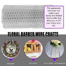 Swpeet 104Pcs Approx 13.7"x 236" Chicken Wire Net Set, Poultry Wire Netting, Hexagonal Galvanized Mesh Garden Fence Barrier for Pet, Rabbit Fencing with Mini Cutting Pliers,1 Pair of Gloves, Wire Ties