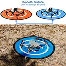 MMOBIEL Universal Drone Landing Pad Waterproof Helipad 75 cm / 30 inch Double Sided Orange / Blue for RC Drones Helicopter DJI Mavic Mini 2 / Zoom / Air Fly 2 / Phantom / FPV / Inspire Incl. Reflective Tape and Pins