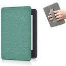 Twinspail Case Compatible with All-New 6.8" Kindle Paperwhite 11th Generation 2021/ Kindle Paperwhite Signature Edition, Fabric Surface Kindle Cover 6.8” 11 Gen w/Hand Loop, Auto Wake Up/Sleep, Green