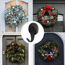 FYY Magnetic Hooks, 2 Pack Heavy Duty Magnets with Hook for Refrigerator, Magnetic Wreath Hanger for Metal Front Door Christmas Decoration, Cruise Hook Hanger for Hanging Cabins Grill Coat Pattern 2