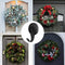 FYY Magnetic Hooks, 2 Pack Heavy Duty Magnets with Hook for Refrigerator, Magnetic Wreath Hanger for Metal Front Door Christmas Decoration, Cruise Hook Hanger for Hanging Cabins Grill Coat Pattern 2