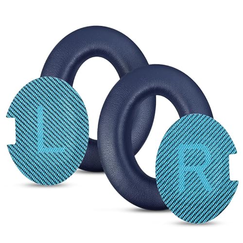 JALPolat® Replacement Ear Pads Cushions for Bose Quiet Comfort 35 (QC35), QuietComfort 35 II (QC35 II) Headphones, Earpads Compatible with QC35 & 35 ii / QC45 / QC25 / QC15 / AE2W (Midnight Blue)