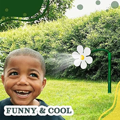 Garden Lawn Sprinklers, Dancing Daisy Garden Water Sprinkler, 720° Rotating Crazy Daisy Sprinkler, Funny Dancing Grass Water Sprinkler Auto Irrigation System for Garden Yard Lawn