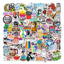 100Pcs Colorful Cute Stickers for Laptop Water Bottle Cute Vinyl Stickers for Kids Teens Girls Aesthetic Stickers Waterproof Stickers Packs