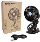 4400mAh Battery Operated Auto Oscillating Fan Clip On Fan 5-Inch Portable Fan, Cordless, Timer, Oscillating, 3-Speeds, Super Strong Airflow Standing USB Desk Fan Up To 18 Hours Running Time Ideal for Home Outdoor Camping Tent Travel