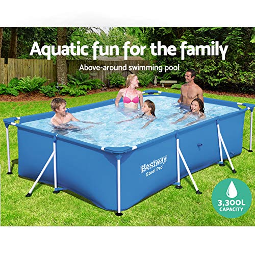 Bestway Family Swimming Pool Steel Frame Above Ground Pools 3 X 2 X 0.66M