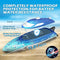 DEERC High Speed RC Boats W/LED Lights, Self Righting Remote Control Boat for Pools and Lakes, 20+ MPH, 2.4GHz Racing Boats, Remote Control Shark, Pool Toys for Kids & Adults