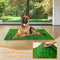 LOOBANI Dog Grass Pee Pads, Artificial Turf Pet Grass Mat Replacement for Puppy Potty Trainer Indoor/Outdoor Use - Set of 2 (14"x18")