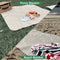 136cm (53in) Double Sided Vegan Leather Splat Mat Under High Chair, Large Waterproof Baby Play Mat, Wipe Clean Kids Mess Mat, Outdoor Picnic Blanket&Beach Mat, Non Toxic&Foldable, LEASURE