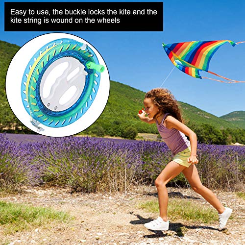 Kite Reel with 200 Meter Line, 656.2ft Blue Exquisite Kite Reel, for Kite Lovers Kites Outdoor Flying Kites