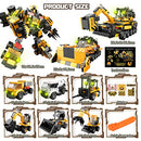 REMOKING Kids Toys 9 in 1 Robot Building Toys for Boys & Girls,668 Pieces STEM Educational Building Block Toy for 6-12 Year Old Kid Boy Girl,Construction Trucks,Children Birthday Gift Toy