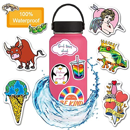 100Pcs Colorful Cute Stickers for Laptop Water Bottle Cute Vinyl Stickers for Kids Teens Girls Aesthetic Stickers Waterproof Stickers Packs