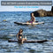SereneLife Inflatable Stand Up Paddle Board (6 Inches Thick) with Premium SUP Accessories & Carry Bag | Wide Stance, Bottom Fin for Paddling, Surf Control, Non-Slip Deck | Youth & Adult Standing Boat