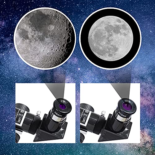 Stargazer Telescope for Astronomy Kids Children Adults Beginners - Portable Telescopes, 50mm Aperture, 400mm Astronomical Moon Planets Refractor, Eyepieces, Adjustable Tripod, Storage Bag