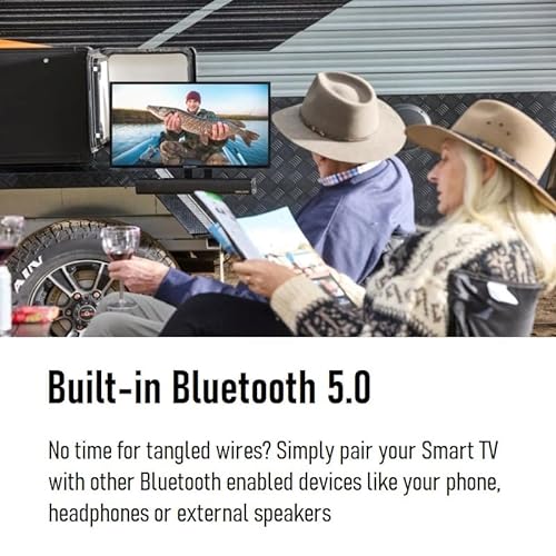 ENGLAON 24″ HD Android11 Smart LED 12V TV with Built-in Bluetooth 5.0 & Chromecast for Caravan Motorhome RV