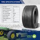 MaxAuto 2PCS 23x10.50-12 Turf Tires Lawn Mower Golf Cart Garden Tire 4PR P332