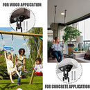 Hammock Hanging kit,360°Rotating 1200 lb Capacity Heavy Duty,Hanger & Swing Hook Snap for Concrete Wood,Hammock,Veranda Seat,Chair,Swing Sets,Yoga and Gym（Without Chain ）