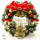 DUUKOA 12 inch Christmas Wreath with Transparent Hook Christmas Decorations for Wall, Door