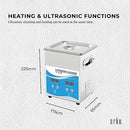 2L Digital Ultrasonic Cleaner Jewelry Ultra Sonic Bath Degas Parts Cleaning