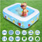 Kiddie Pool, 120cm × 90cm × 33cm Inflatable Pool with Inflatable Soft Floor, Cool Summer Swimming Pool for Kids and Family, Blow Up Pool for Backyard, Garden, Indoor, or Outdoor