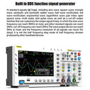 -1014D Portable 7 Inch TFT LCD Display Screen Two In One Dual Channel Input Signal Generator Desktop Oscilloscope Capture Output Signal Function 100MHz* 2 Ana-log Bandwidth 1GSa/s Sampling Rate