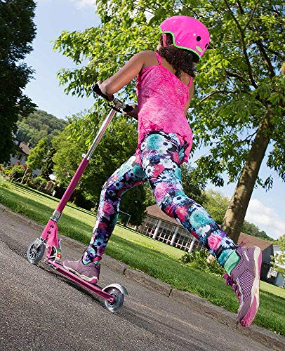 Micro Sprite Kids Scooter - 2 Wheel Folding Kick Scooter with Adjustable Height - Pink