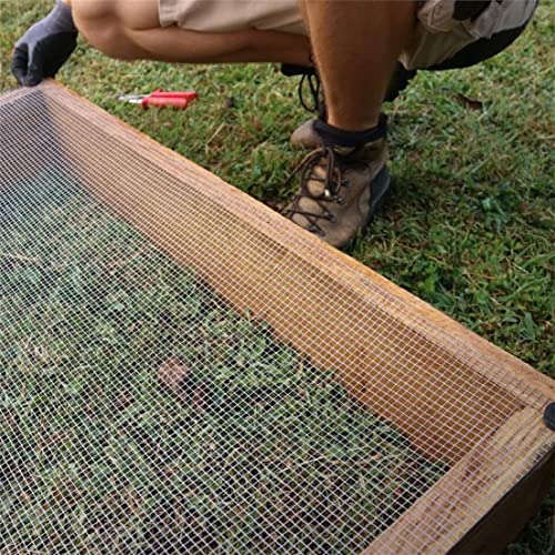Hardware Cloth Wire Fence Roll, 30CM X 6M Galvanized Garden Fence Chicken Wire Mesh Roll Welded Mesh for Poultry Netting Cage Garden Protection Plants Supports