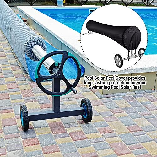 Tlswshsy 20FT Pool Cover Reel, Solar Cover Protective Cover, Pool Reel Cover Provide All Weather Protection Give You Solar Blanket Cover (20FT)