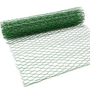 2 Sheets Chicken Wire Net for Craft Work, Galvanized Hexagonal Wire Mesh (13.7 x 40 Inches, Green)