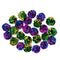 Chiwava 24PCS 2.4" Mylar Balls Shiny Crinkle Cat Toys Ball Kitten Crackle Lightweight Play Assorted Color