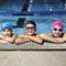 3 Pack Silicone Swimming Caps, SENHAI Unisex Waterproof Durable Elastic Swim Caps for Swimmers with Long, Thick or Curly Hair, Fit for Kids, Women, Men - Light Blue, Rose Red, Black