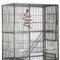 Yaheetech 69-Inch Extra Large Bird Cage Metal Parrot Cage for Mid-Sized Parrots Cockatiels Conures Parakeets Lovebirds Budgie Finch, Black