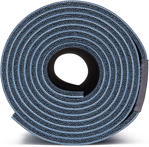 Manduka eKO Yoga Mat -Premium 5mm Thick Travel Mat, Eco Friendly, Natural Tree Rubber, Superior Catch Grip, Dense Cushioning for Support and Stability, Pilates, all Fitness, 71 inches,Ebb Marbled Blue