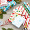 Hallmark Reversible Christmas Wrapping Paper (3 Rolls: 120 sq. ft. TTL) Rustic Santa, Papercraft Snowmen, Candy Canes, Stripes, Snowflakes, Merry Christmas to You