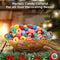 9 Foot Plastic Candy Life Saver Gumdrop Ball Christmas Garland | Glittered Christmas Tree Garland Perfect for Retro Candy Land Theme Trees | Garland Christmas Decorations for Indoor Use