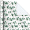 Hallmark Kraft Recyclable Christmas Wrapping Paper with Cut Lines (2 Rolls: 150 Sq. Ft. Ttl) Green Trees on White, White Pine Cones on Brown Kraft for Holidays, Hanukkah, Winter Solstice, Weddings, 0005JXW1203