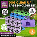 [9PCE] Pet Basic Poop Bag Dispenser for Dog Waste, Clean and Convenient, Easy Access and Disposal for Responsible Pet Owners