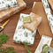 Hallmark Kraft Recyclable Christmas Wrapping Paper with Cut Lines (2 Rolls: 150 Sq. Ft. Ttl) Green Trees on White, White Pine Cones on Brown Kraft for Holidays, Hanukkah, Winter Solstice, Weddings, 0005JXW1203