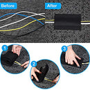 Cable Grip Strip Floor Cable Cover Protect Cords Cable Protector Cable Management 4 Inch Width x 10 Feet Length-Black Only for Commercial Office Carpet (10 Feet)