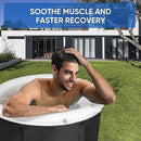 Foresh Large Ice Bath Tub for Athletes, 105 gal Cold Plunge Tub Outdoor with Lid, Portable Bathtub for Cold Therapy, Ice Bath Tub for Adults(29.5 x 31.5in)
