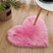 Hoitsky Heart Shaped Area Rug, Plush Faux-Fur Carpet for Living Room & Bedroom, Home Decor Valentine's Day Decor 19.6in*23.6in/50cm*60cm